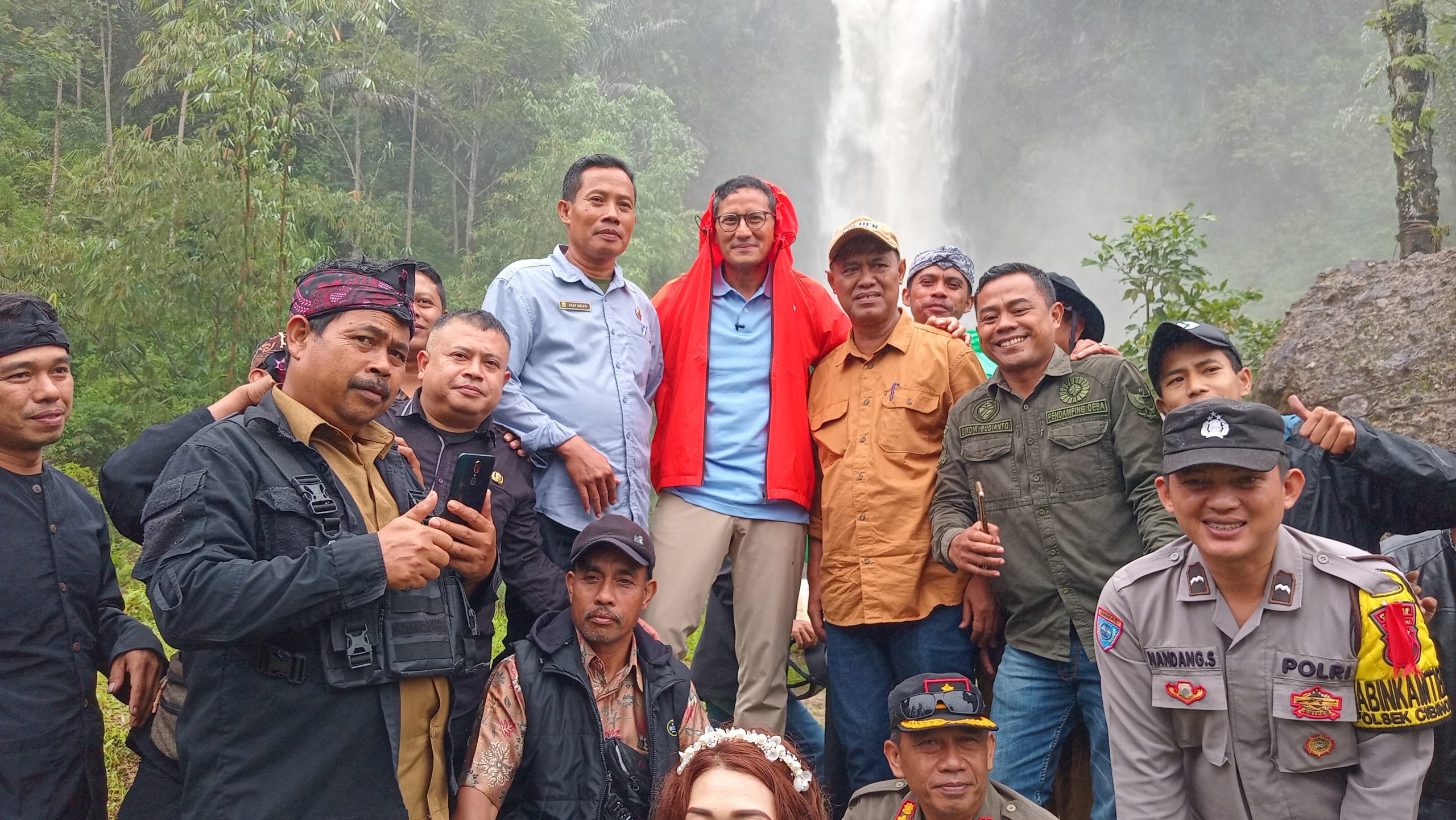 Kunjungi Curug Kubang, Sandiaga Uno: Wisata Kelas Dunia