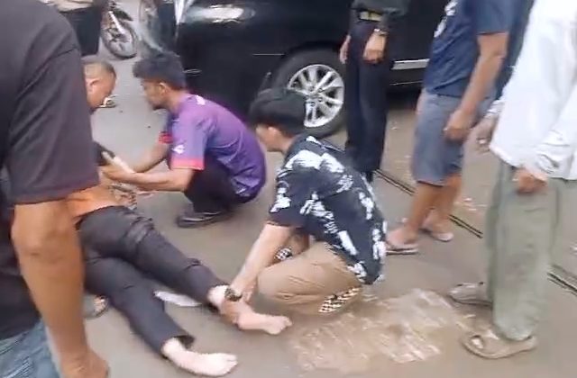Mobil Plat Kejaksaan Terlibat Kecelakaan Beruntun di Cilaku, Cianjur