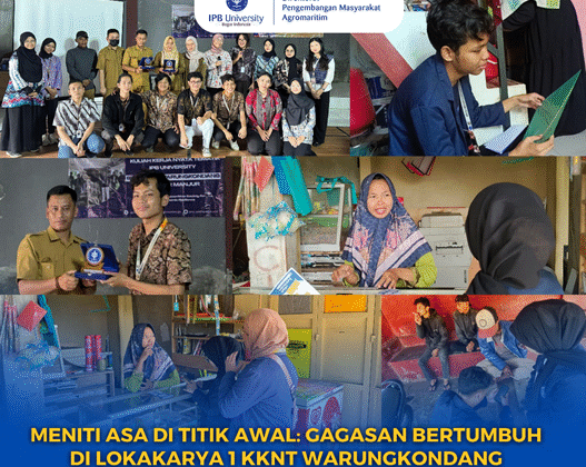 Meniti Asa di Titik Awal: Gagasan Bertumbuh di Lokakarya 1 KKNT-Inovasi IPB University Kecamatan Warungkondang