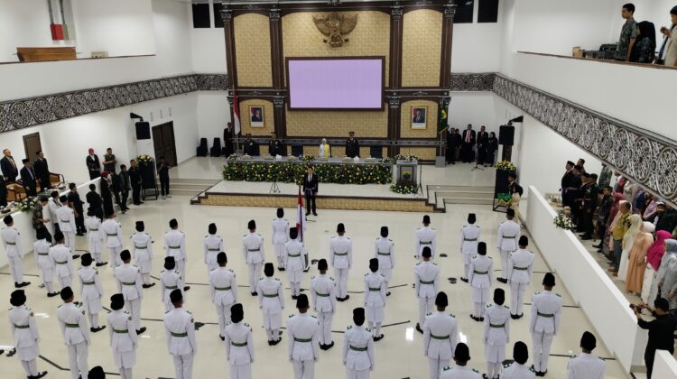 Paskibraka Cianjur 2025 Resmi Dikukuhkan, Upacara HUT RI Digelar di Lapang Joglo
