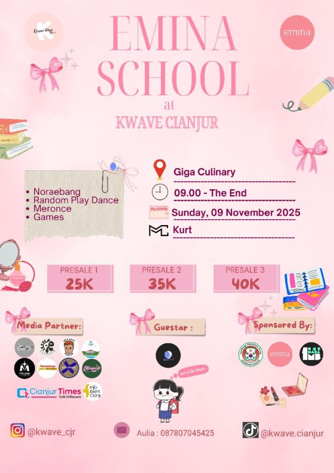 
					Emina School K-Wave Cianjur Ajak Remaja Rasakan Sensasi Sekolah Bertema K-Pop