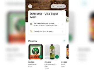 Tangkapan Layar Merchant yang menjual minuman beralkohol di aplikasi Grab.