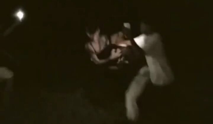 Tangkapan layar video aksi duel pelajar di Cianjur Selatan. 