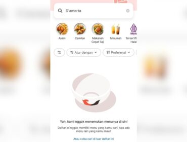 Tangkapan layar pada aplikasi Grab. Saat ini akun merchant yang menjadi sorotan karena menjual minuman beralkohol sudah dihapus.