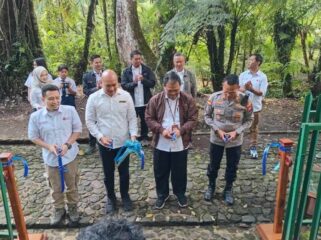 Peresmian Revitalisasi Taman Lumut dalam rangkaian acara HUT Kebun Raya Cibodas, Senin (13/4/2026). (Foto : Ario Rosmana)