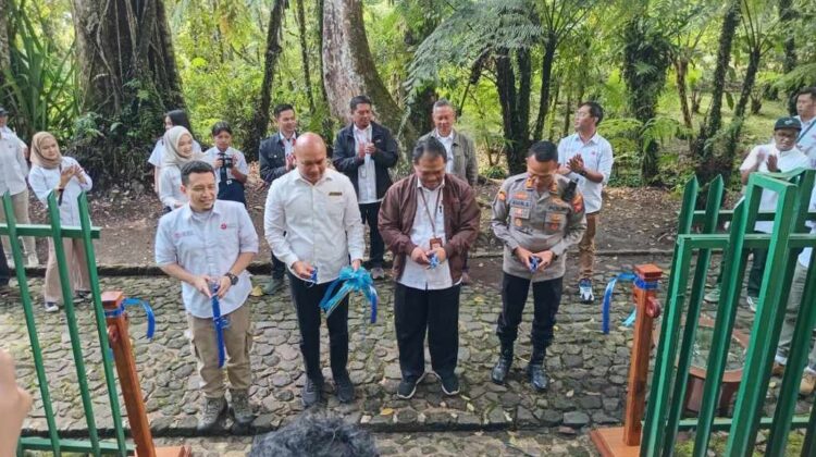 Peresmian Revitalisasi Taman Lumut dalam rangkaian acara HUT Kebun Raya Cibodas, Senin (13/4/2026). (Foto : Ario Rosmana)